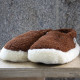 Siberian Cognac Wool Slippers Alwero