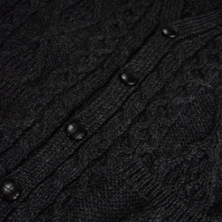 Veste Boutonnée Anthracite Inis Crafts