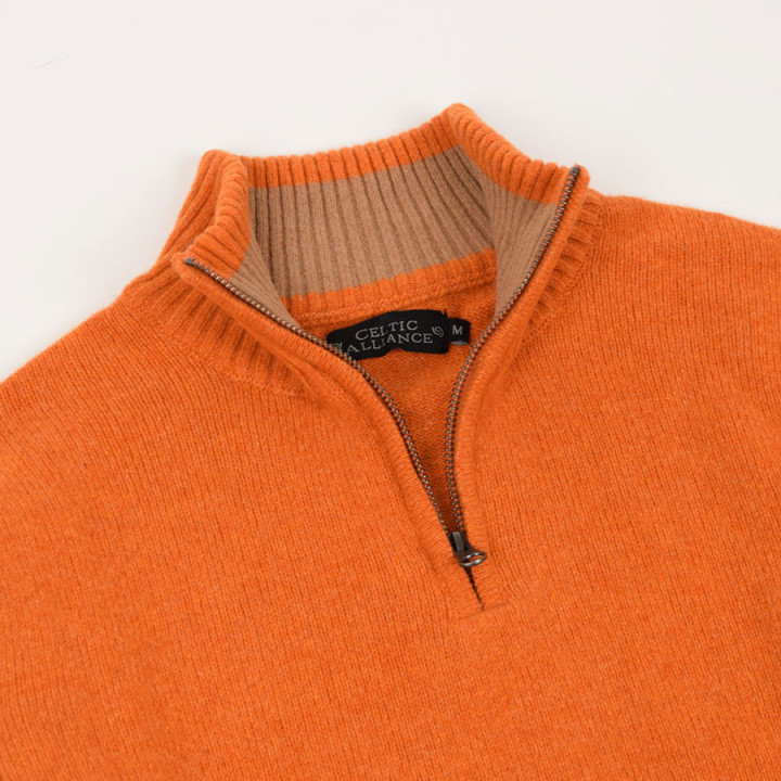 Celtic Alliance Half-zip Orange Sweater