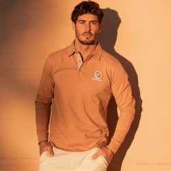 Camberabero Camel Auckland Long-Sleeved Polo Shirt