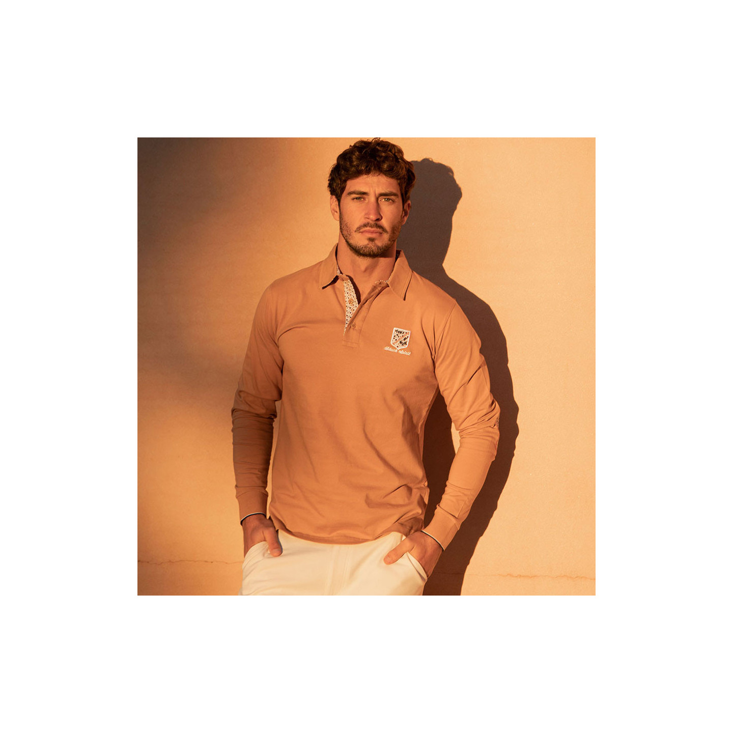 Polo Manches Longues Auckland Camel Camberabero