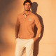 Camberabero Camel Auckland Long-Sleeved Polo Shirt