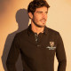 Camberabero Black New-Zealand/Australia Long-Sleeved Polo Shirt