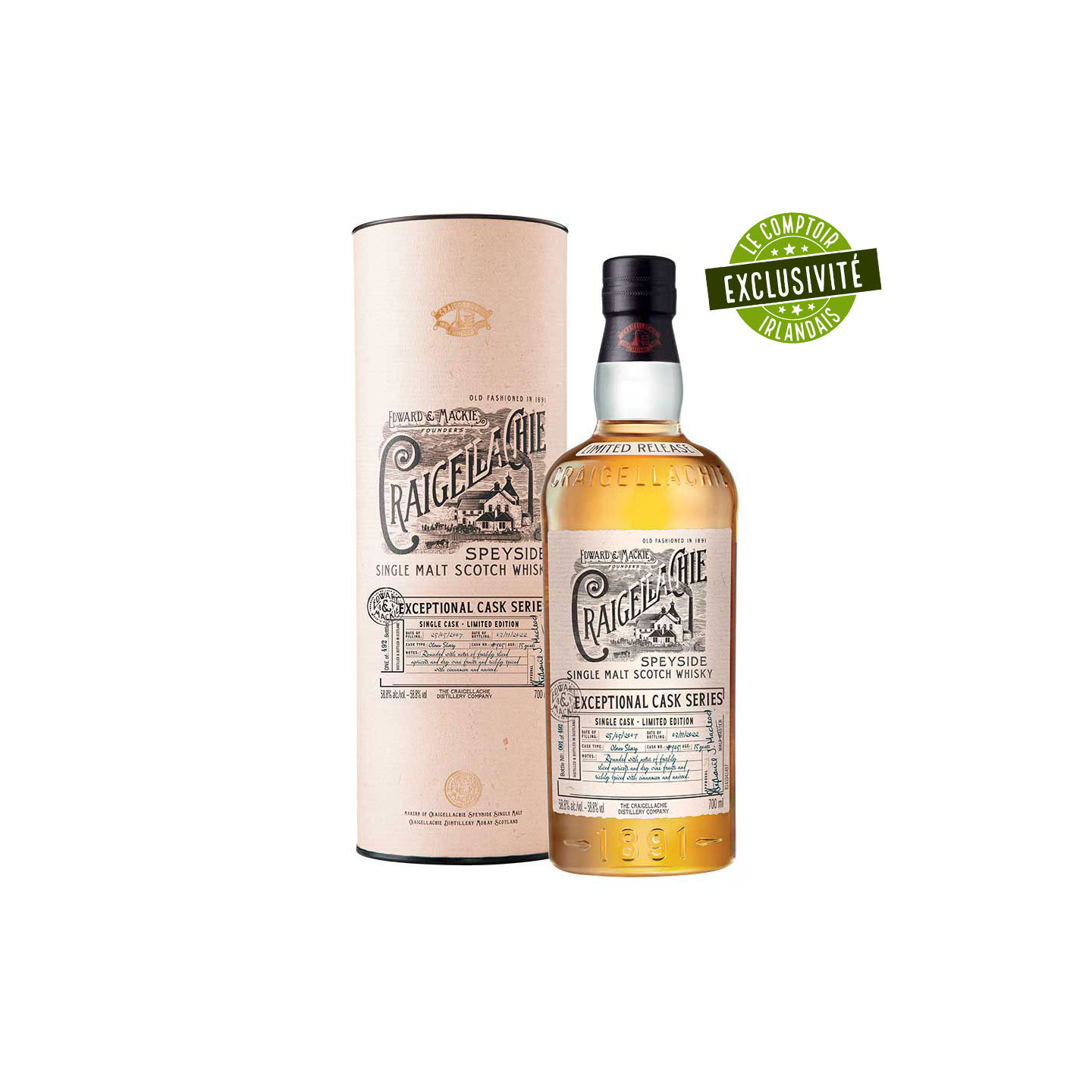 Craigellachie 15 ans Oloroso 70cl 58.8°