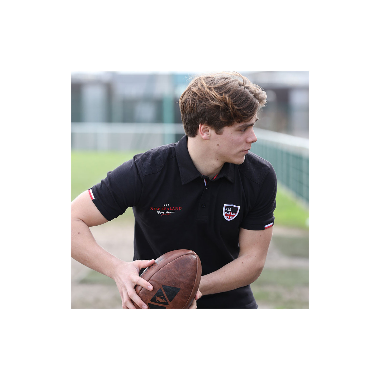 Chemise Rugby CANTERBURY Nouvelle-Zélande - Taille XL - Tout Noir Fern