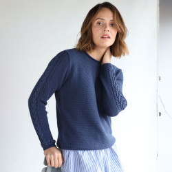 Out Of Ireland Anna Navy Blue Sweater