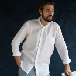 Out of Ireland Tom White Linen Shirt