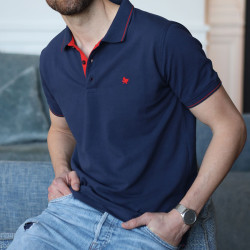 Out Of Ireland Aaron Navy Polo Shirt