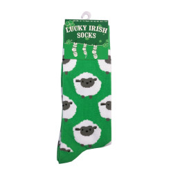 Green Sheep Socks