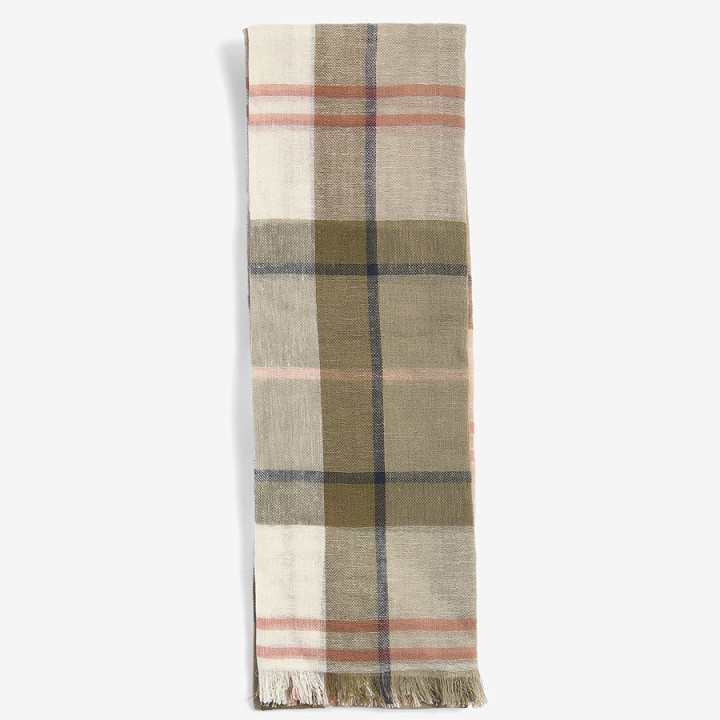 Barbour Welton Tartan Olive Stole