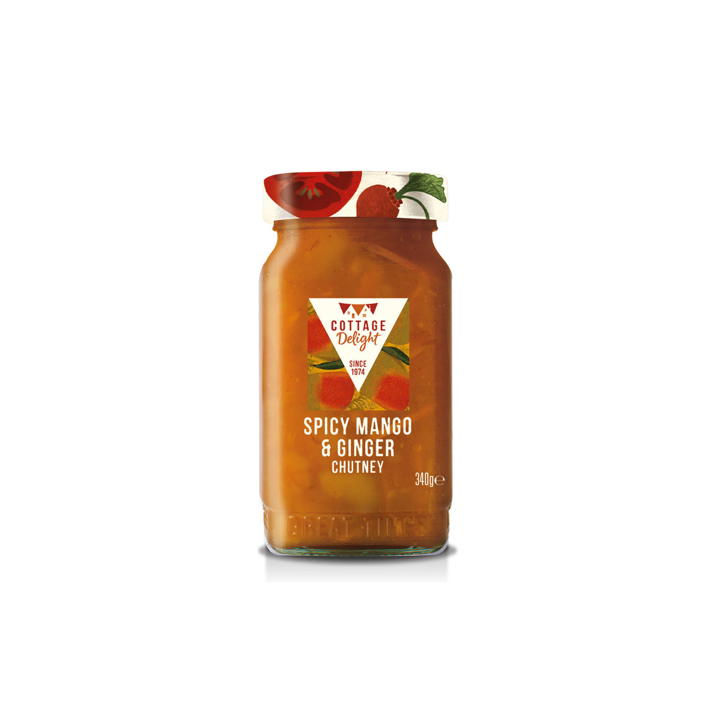 Chutney Mangue Epicée et Gingembre Cottage Delight 340g