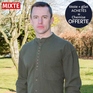 Civilian Khaki Officer Collar Shirt