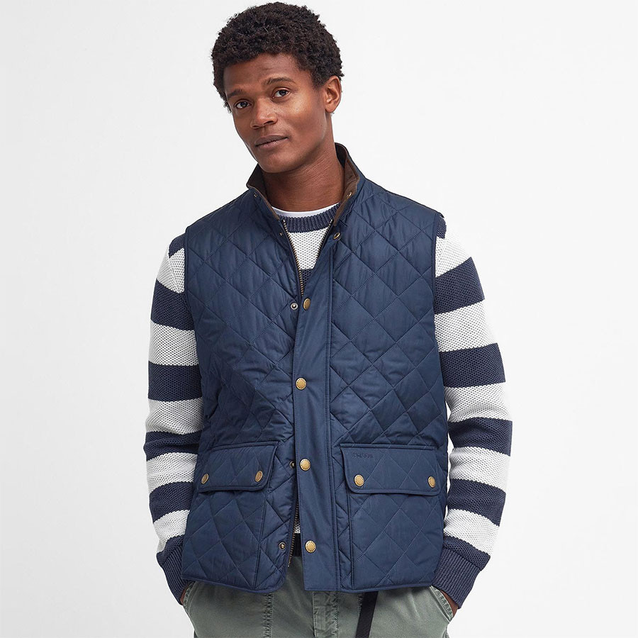 Barbour Lowerdale Navy Gilet Jackets Le Comptoir Irlandais