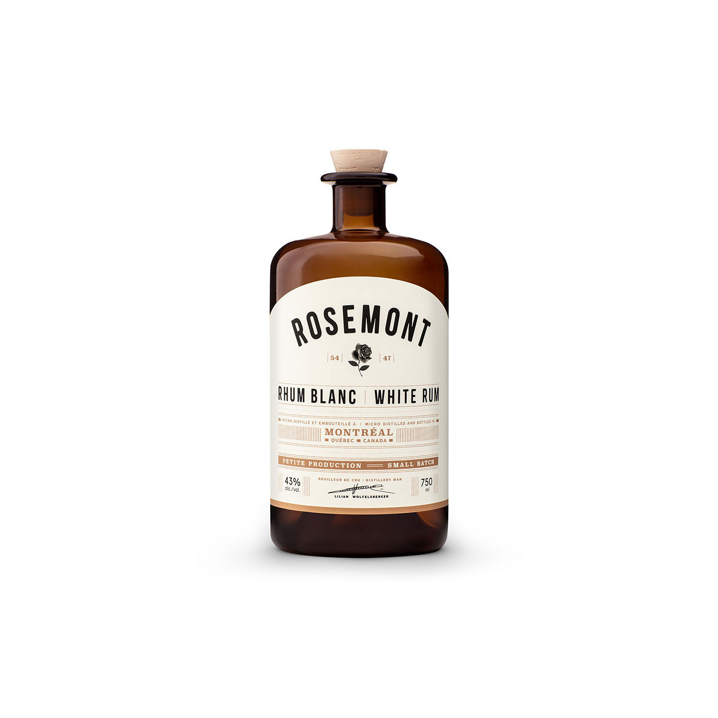 Rosemont White Rum 70cl 43°