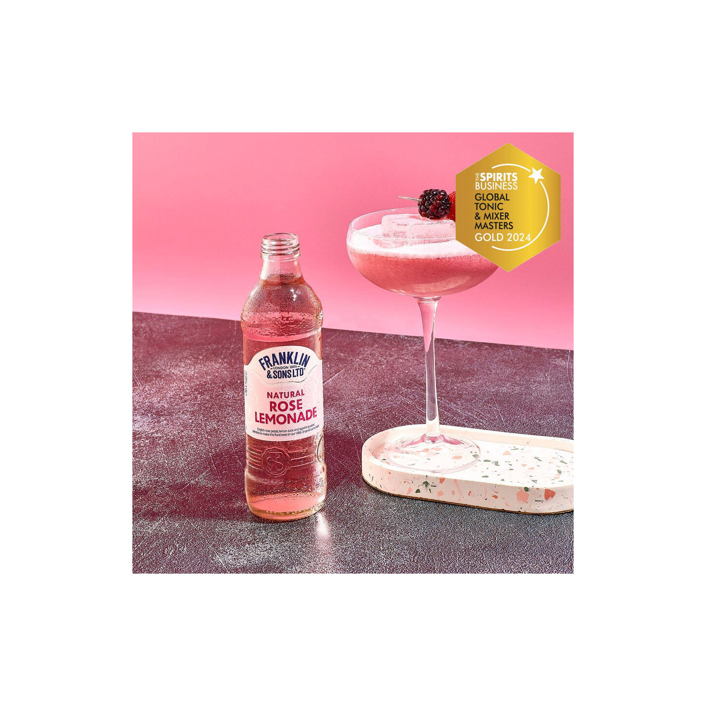 Franklin & Sons Rose Sparkling Lemonade 275ml