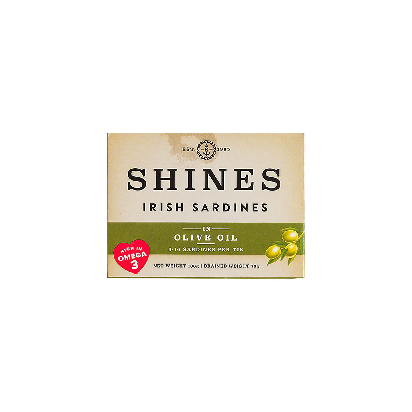 Sardines à l'Huile d'Olive Shines 106g