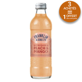 Boisson Pétillante Pêche & Mangue Franklin & Sons 275ml