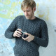 Pull Supersoft Col Rond Gris Aran Woollen Mills