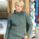 Pull Col Cheminée Vert Inis Crafts