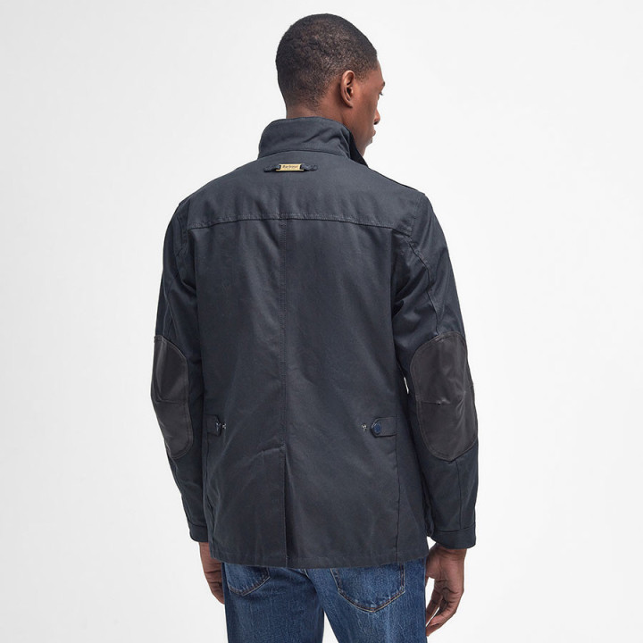 Barbour Ogston Navy Oiled Jacket