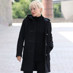 London Tradition black Angela Duffle-Coat