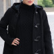 London Tradition black Angela Duffle-Coat