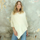 Poncho Torsades Ecru Aran Woollen Mills