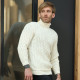Aran Woolen Mills Ecru Turtleneck Sweater