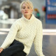 Aran Woollen Mills Ecru High Neck Sweater