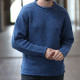 Aran Woolen Mills Blue Donegal Sweater
