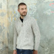 Inis Crafts Heather Beige Zipped Cardigan