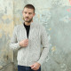 Inis Crafts Heather Beige Zipped Cardigan