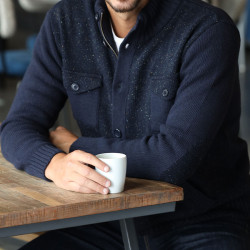 Out Of Ireland Arnold Navy Cardigan