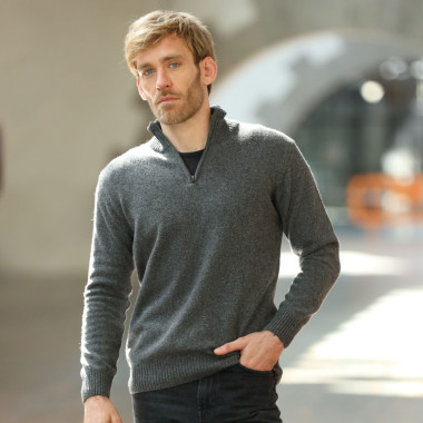Celtic Alliance Half-Zip Dark Grey Sweater