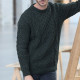 Aran Woolen Mills Heritage Green Sweater