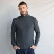 Pull Col Roulé Lambswool Gris Foncé Best Yarn