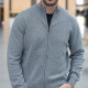 Best Yarn Light Gray Zipped Vest