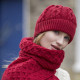 Inis Craft Red Honeycomb Beanie