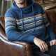 Out of Ireland Alex Striped Midnight Sweater