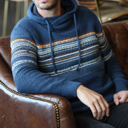 Out of Ireland Alex Striped Midnight Sweater