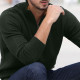 Pull Col 1/2 Zip Kaki Best Yarn