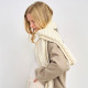 Aran Woollen Mills Tree of Life Ecru Scarf