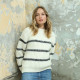 Cardigan Ada Ecru Et Noir Out Of Ireland