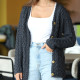 Cardigan Mérino Anthracite Aran Woollen Mills