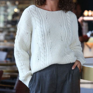 Out of Ireland Tess Ecru Sweater