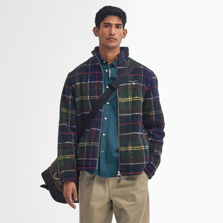 Barbour Tartan Zip Fleece Jacket