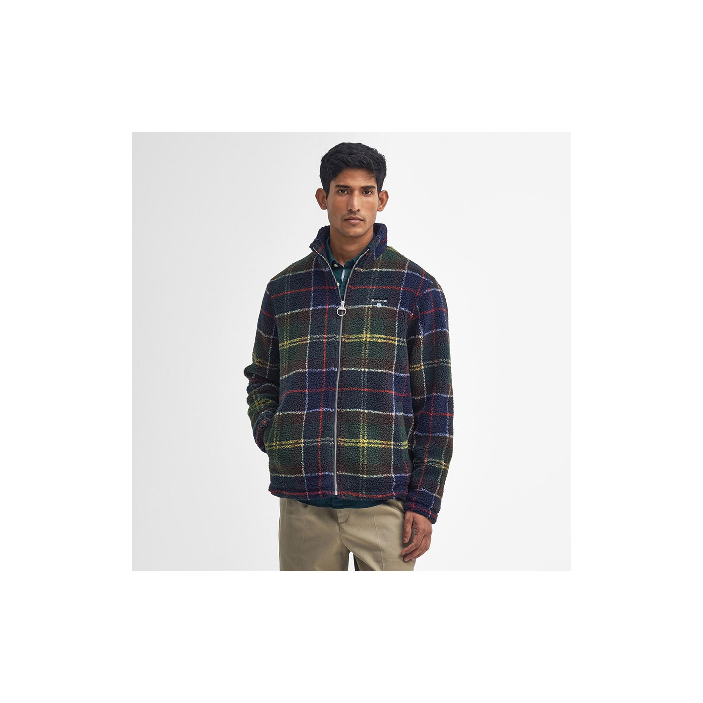 Barbour Tartan Zip Fleece Jacket