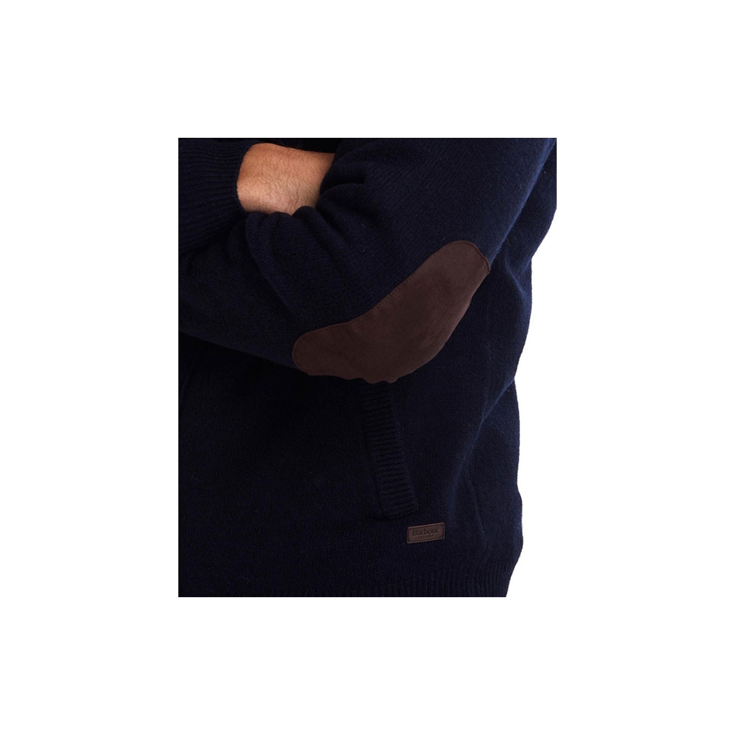 Barbour Essential Patch Navy Cardigan