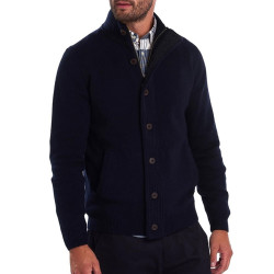 Cardigan Essential Patch Marine Barbour