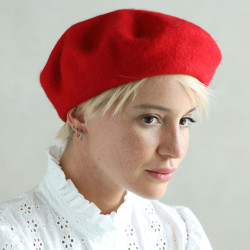 Felt Beret Jude Rouge Out Of Ireland